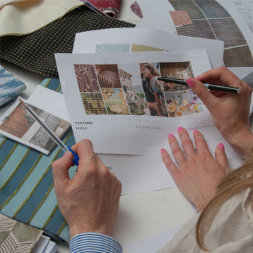 Creative collaboration between Testori Textiles and DESIGN STUDIO BERG+